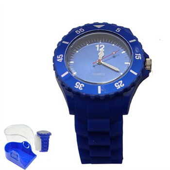 Silicone Watch Quartz Stainless Steel Back