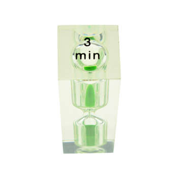 Three-minute timer hourglass