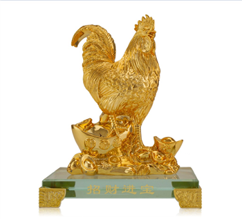 The Rooster Golden Lucky Decoration
