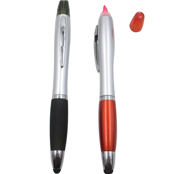 Multifunctional Stylus Ballpoint Pen with Highlighter