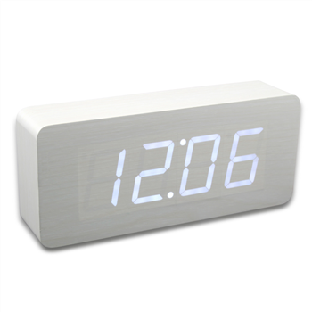 Sound Control LED Wooden Alarm Table Clocks
