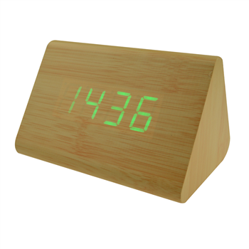 Regular Triangle Wooden Clock