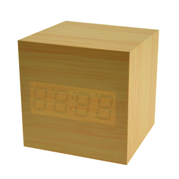 Square Wooden Clock