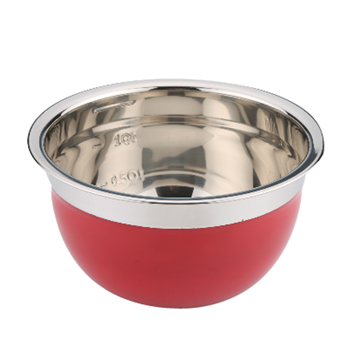 3 pcs Stainless Steel Colored Mixing Bowls