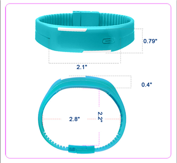 LED Silicone Sports Bracelet Watch
