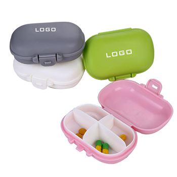 Portable Travel 4-slot Medical Pill Box