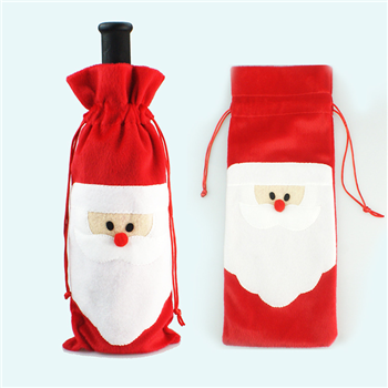 Santa Clause Wine Bottle Cover