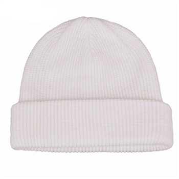 Winter Ribbed Roll Up Knitted Beanie Hat