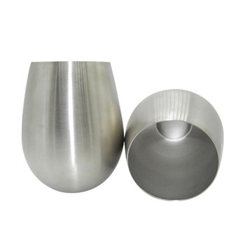 Stainless steel egg-shaped cup
