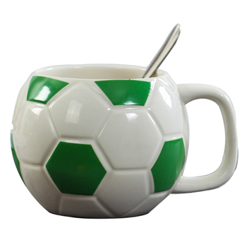 Football Shaped Ceramic Mug