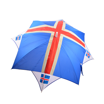 Flag Umbrella with Crook Handle