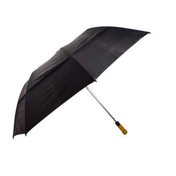 Auto Fold Golf Umbrella with Wood Handle