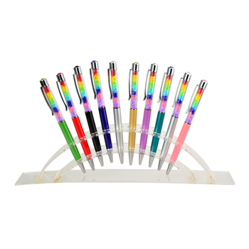 Aluminum Rainbow Crystal Ballpoint Pen