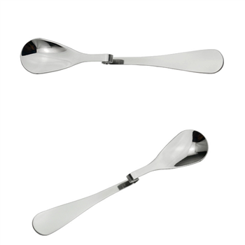 Stainless Steel Spoon with Curved Handle,