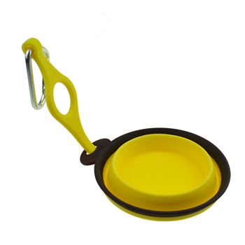 Small Collapsible TPE Pet Bowl with Hanger and Carabiner 
