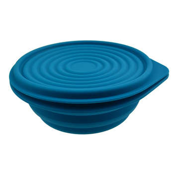 Collapsible Silicone  Pet Bowl with Silicone Lid