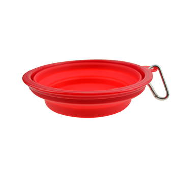 Big  Collapsible TPE  Pet Bowl with Carabiner 
