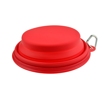 Big  Collapsible TPE  Pet Bowl with Carabiner 