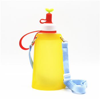 10OZ Children Collapsible Silicone Water Bottle