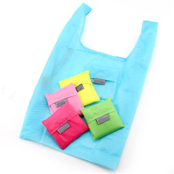 Reusable Folding Shopping Bag with Pouch