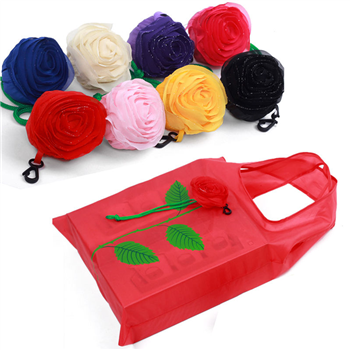 Rose Flower Foldable Shopping Tote Bag