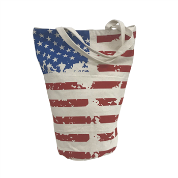 American Flag Design Shopping Tote Bag