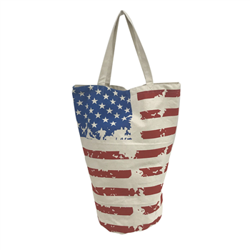 American Flag Design Shopping Tote Bag