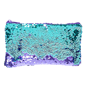 Multifunctional Reversable Mermaid Sequin Cosmetic Organizer Pouch