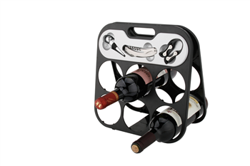 Foldable Wine Rack with Accessories