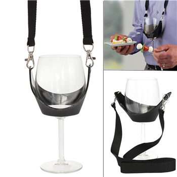 Drink Sling with Lanyard and Wine Glass Holder