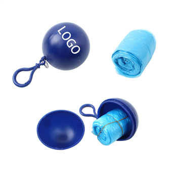 Disposable Portable Raincoats Hooked Poncho Ball