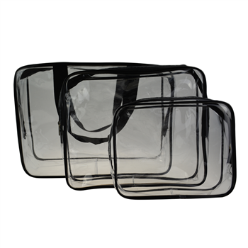 Clear PVC Cosmetic Bag set	