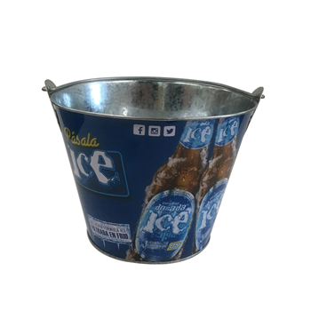 Beverage galvanized ice bucket