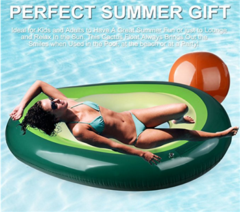 Inflatable Avocado Pool Float