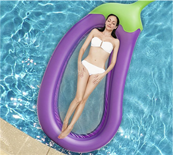 Inflatable Eggplant Pool Float 