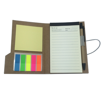 Notebook With Sticky Notes Flags