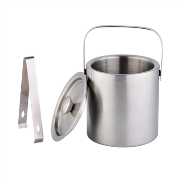 Double Stainless Steel Ice Bucket