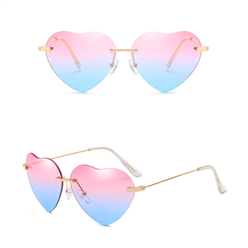 Vintage Aviator Style Heart -shaped Fashion Sunglasses