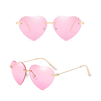 Vintage Aviator Style Heart -shaped Fashion Sunglasses