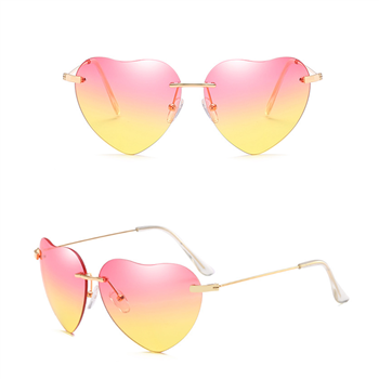 Vintage Aviator Style Heart -shaped Fashion Sunglasses