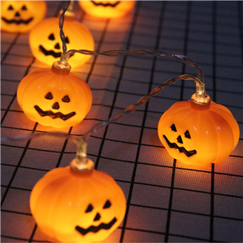 Pumpkin String Light for Halloween-Plug in Lights