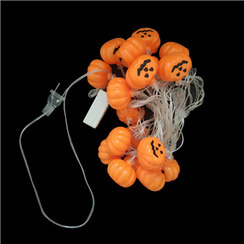 Pumpkin String Light for Halloween-Plug in Lights
