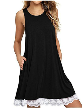 Slip Dress with Lace