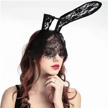 Lace Rabbit Ears for Halloween 