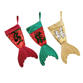 Mermaid Sequins Sock Christmas Bag