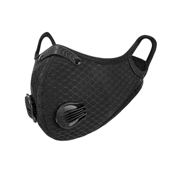 Reusable cycling running face mask with filters