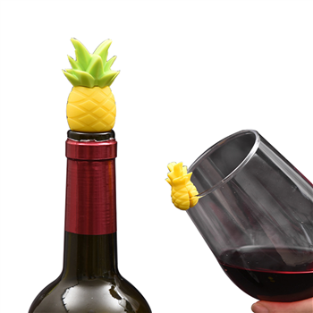 Pineapple Wine Bottle Stoppers and ineapple Shape Wine Glasses Markers