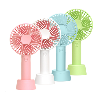 Hand held mini USB fan with standing base