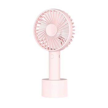 Hand held mini USB fan with standing base