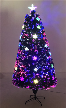 Lighted Chirstmas Tree with Snowflake